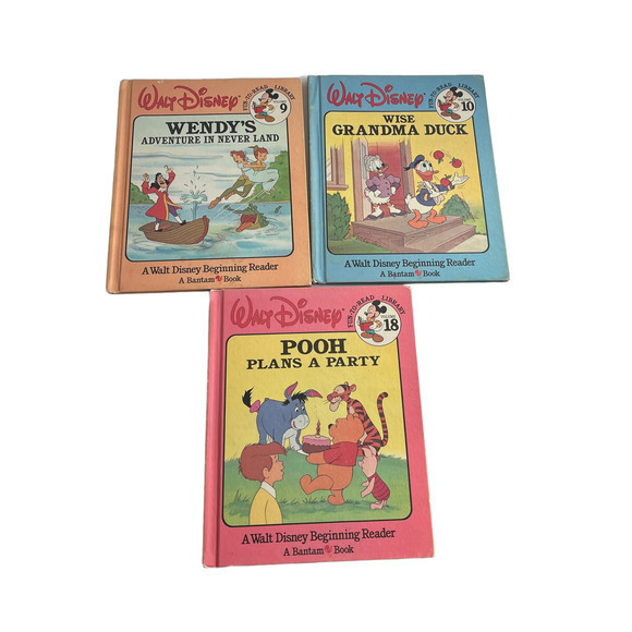Lot of 3 Walt Disney Ready to Read Library Books. Peter Pan,‎ Donald Duck & Pooh - Picture 2 of 6